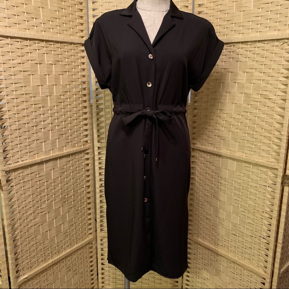 Black, shirt dress